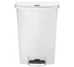 Collecteur à pédale Slim Jim, 90 litres, blanc