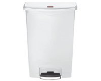 Collecteur à pédale Slim Jim, 90 litres, blanc