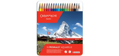 Crayon de couleur PRISMALO Aquarelle, 18 pièces
