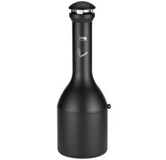 Cendrier sur pied Infinity Genie, rond, noir