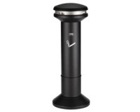 Cendrier Infinity grande capacité, rond, noir