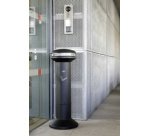 Cendrier Infinity grande capacité, rond, noir