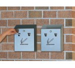 Cendrier mural Smockers' Station, noir / argent