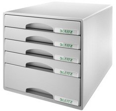 Module de classement Plus, 5 tiroirs, gris