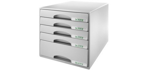 Module de classement Plus, 5 tiroirs, gris