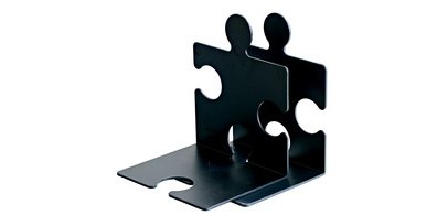 Boekensteun PUZZLE, set van 2