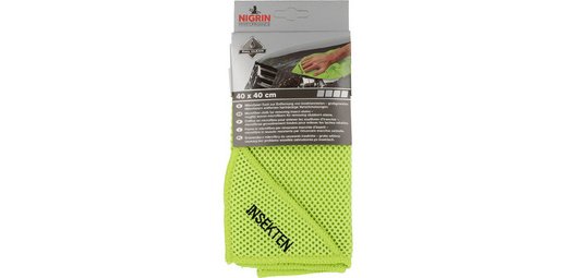 Microfiber cloth performance, for insects