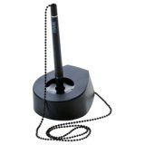Porte-stylo à bille SALSA, gris foncé / noir