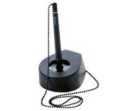 Porte-stylo à bille SALSA, gris foncé / noir