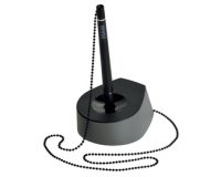 Porte-stylo à bille SALSA, gris clair / noir