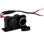 Prise de courant double, 6 & 12 V, max 8 A chacun