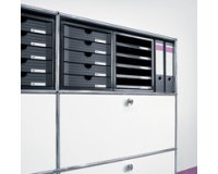 Module de classement SYSTEM BOX KARMA, 5 tiroirs, gris/