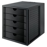 Module de classement SYSTEM BOX KARMA, 5 tiroirs, gris/