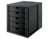 Module de classement SYSTEM BOX KARMA, 5 tiroirs, gris/