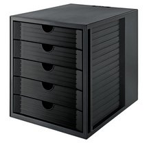 Module de classement SYSTEM BOX KARMA, 5 tiroirs, gris/