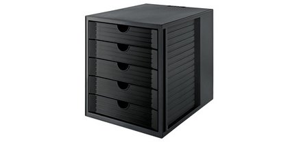 Module de classement SYSTEM BOX KARMA, 5 tiroirs, gris/