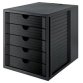 Module de classement SYSTEM BOX KARMA, 5 tiroirs, gris/