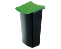 Insert à déchets pour corbeille MONDO, noir/vert