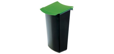Insert à déchets pour corbeille MONDO, noir/vert