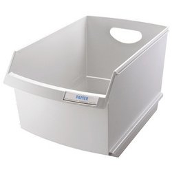 Bac à papier LOGO-DRIVE, polystyrène, 25 litres, gris