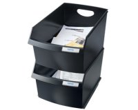 Couvercle pour corbeille à papier LOGO-DRIVE, noir