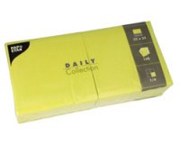Serviettes, 320 x 320 mm, 3 couches, vert citron