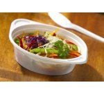 PP plastic soup bowl, 750 ml, white