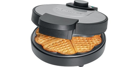 WA 3492 waffle maker, stainless steel/black