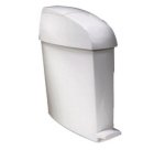 Poubelle à pédale pour sanitaire, 12 litres