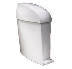 Poubelle à pédale pour sanitaire, 12 litres