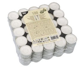 Teelichter, Durchmesser: 38 mm, weiß auf