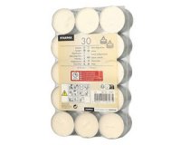 Tealight candles, diameter: 37 mm, white