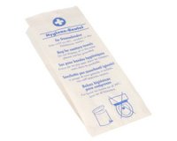 Sac hygiénique en papier, imprimé, blanc - Lot de 200