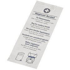 Sac hygiénique en papier, imprimé, blanc