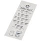 Sac hygiénique en papier, imprimé, blanc - Lot de 200