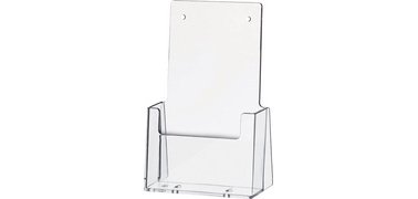 Porte-brochures de table 'the helpdesk', transparent