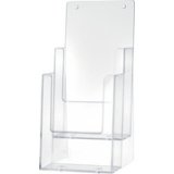 Porte-brochures de table 'the helpdesk', transparent