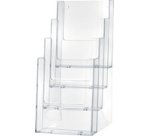 Porte-brochures de table 'the helpdesk', transparent