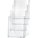 Porte-brochures de table 'the helpdesk', transparent