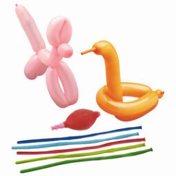 Ballons de baudruche modelables, pompe incluse