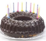 Bougies d'anniversaire, en cire, rayures blanches