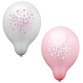 Ballons de baudruche 'It's a Girl', rose / blanc