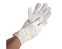 Gants de travail 'WORK', XXL, cuir croûte - La paire