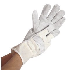 Work gloves 'WORK', XXL, split leather - Pair