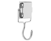 Crochet magnétique en métal, argenté