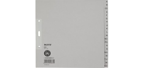 Intercalaires en papier naturel, A-Z, A4, mi-hauteur