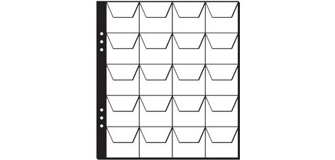 Pochettes pour collection de pièces de monnaie,30 com-