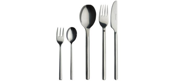 Cuillère 'Silke', kit de 12, en acier inoxydable