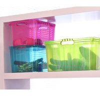 Boîte de rangement 'franz', 24 litres, crystal-grey