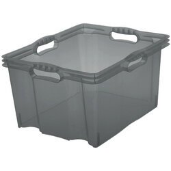 Opbergbox 'franz', 24 liter, crystal-grey